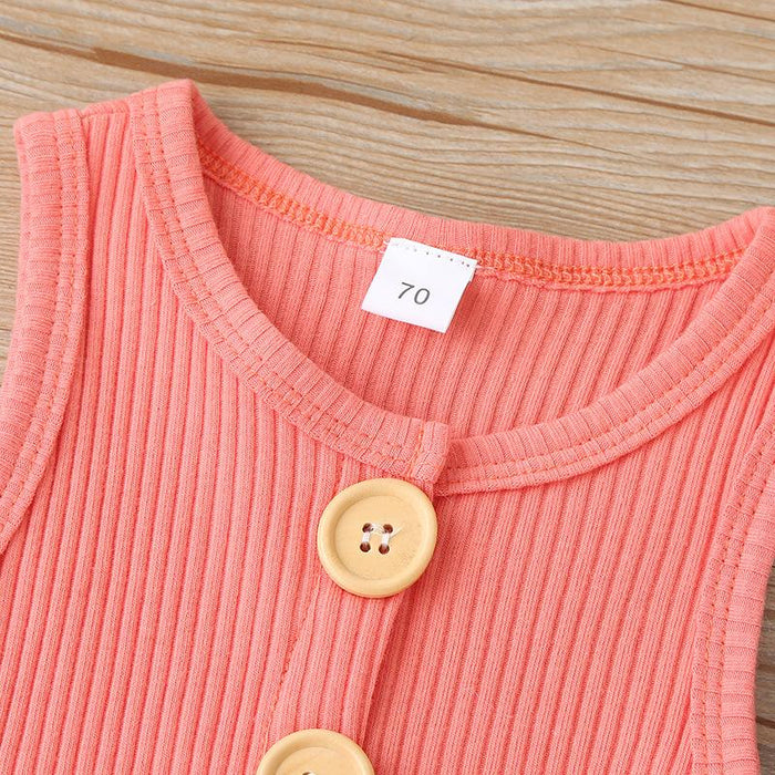 Summer Baby Sleeveless One-piece Bodysuit