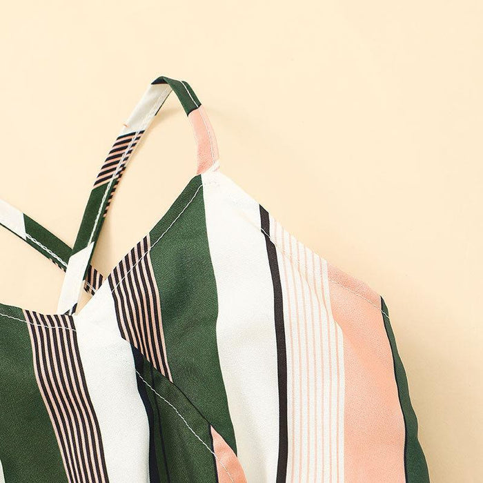 Summer Kids Suspenders Shorts Jumpsuit