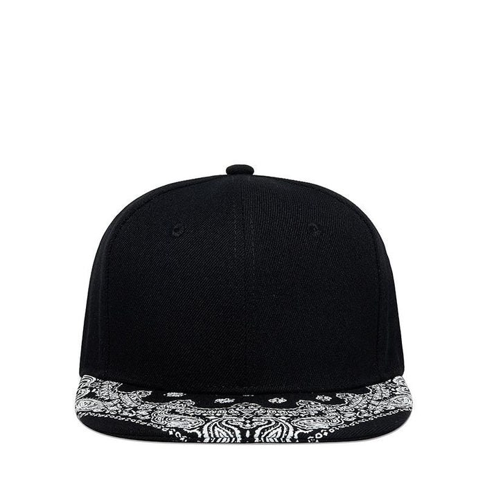 New Flat Brimmed Hat Fashion Printed Baseball Cap