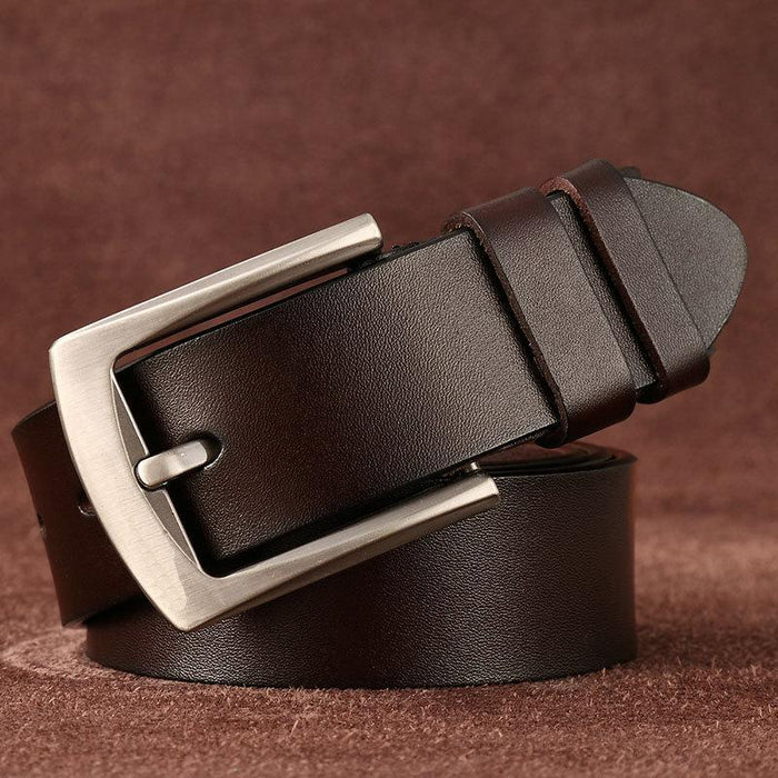 Vintage Men's Pin Buckle Casual Jeans Leather Belt