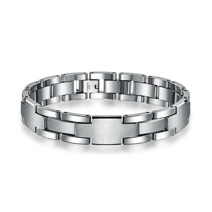 Fashion Simple Men's Beveled Tungsten Steel Bracelet Jewelry