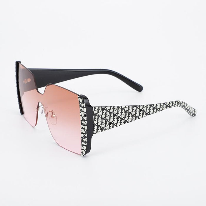 Men's and women's one piece flower wrapped Sunglasses
