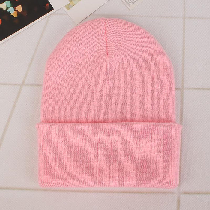 Winter Hats for Unisex Beanies Knitted Solid Cute Hat