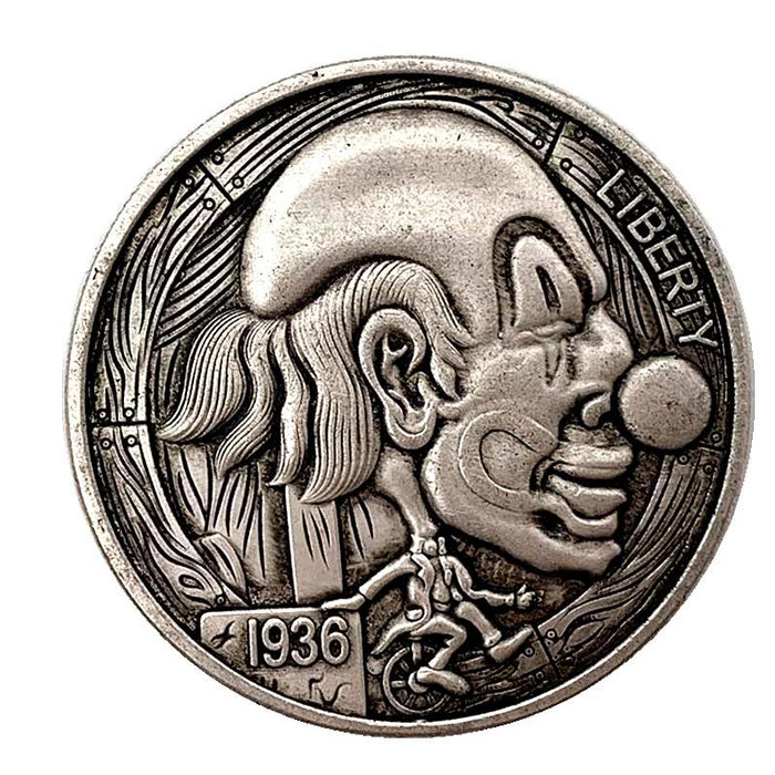 Skull Collectible Wanderer American God Eye Animal Souvenir Coins