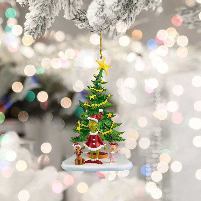 Green Headdress Grinch Christmas Tree Pendant Decoration