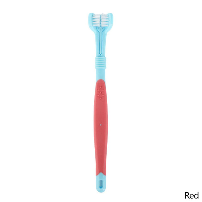 Three Sided Pet Multi-angle Toothbrush