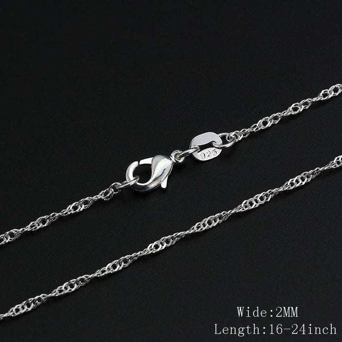 2MM Silver Plated Water Chain
