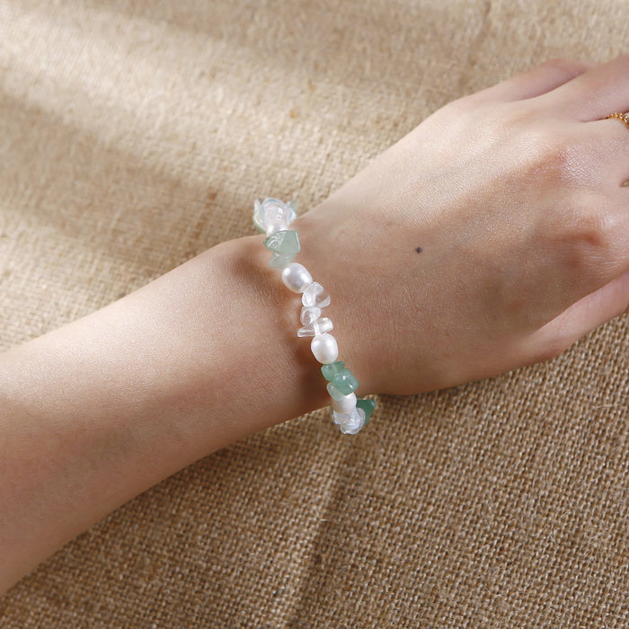 Handmade Agate Crystal Beaded Bracelet