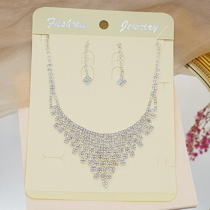 New Ladies Jewelry Necklace Earrings Set