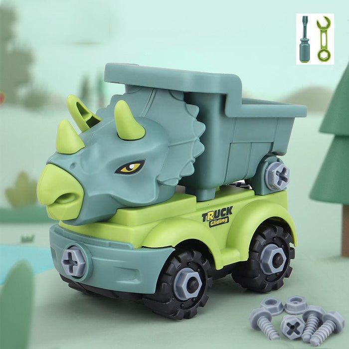 Children's Dinosaur Construction Vehicle Excavator DIY Toys
