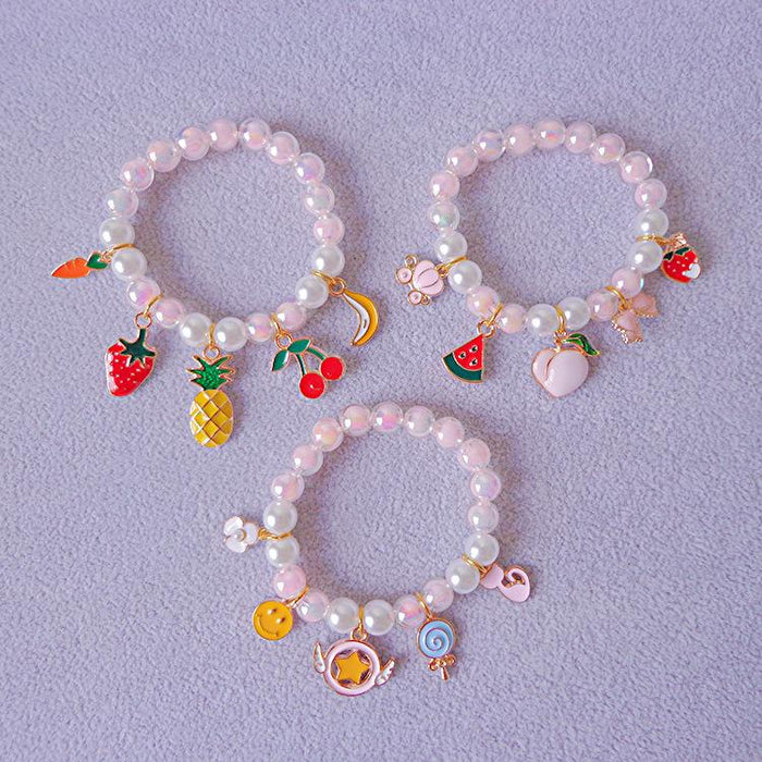 Children's Pearl Bracelet Cute Cartoon Bracelet Accessories