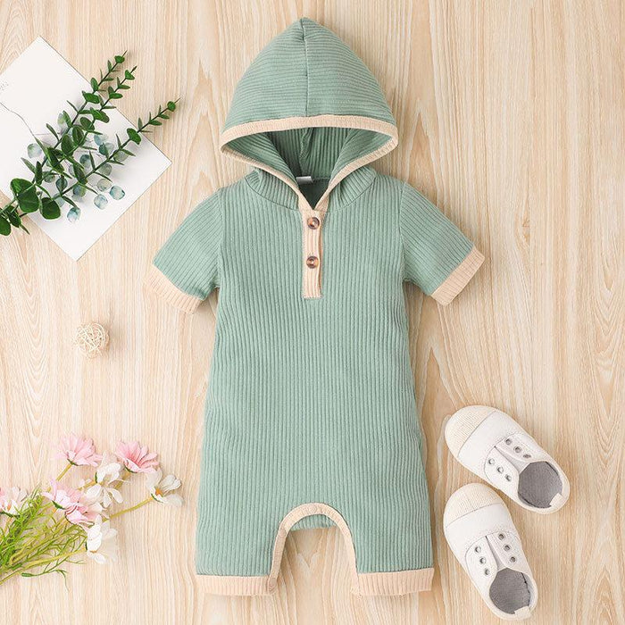 Casual Hooded Baby Jumpsuit