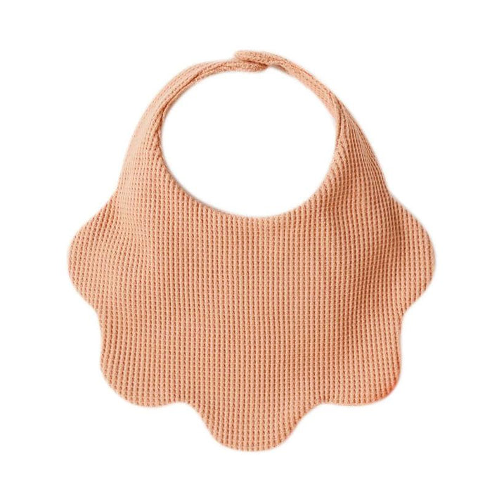 Cotton Waffle Towel Baby Petal Shaped Bib