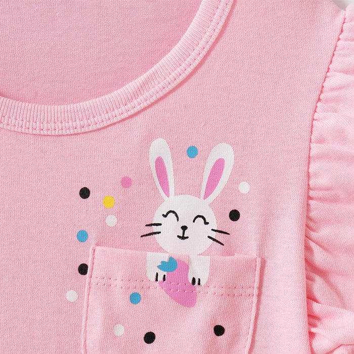 Children's short sleeved T-shirt cotton girls' top