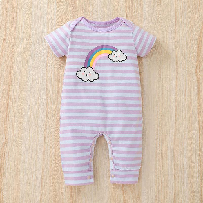 Baby Rainbow Printing Romper