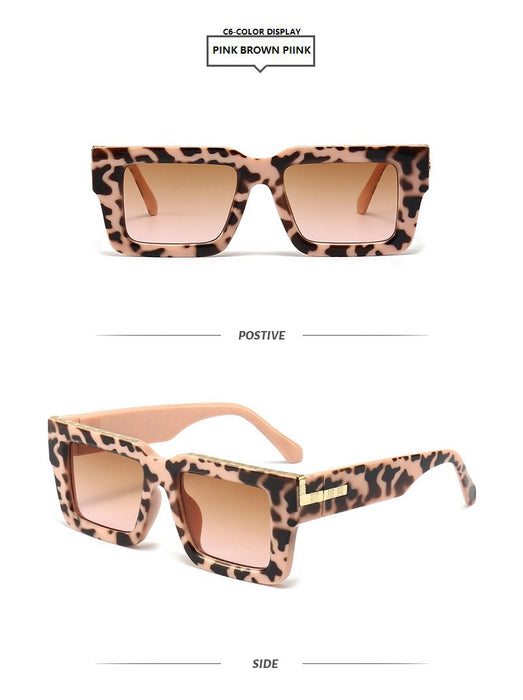 Contrast box sunglasses and sunglasses