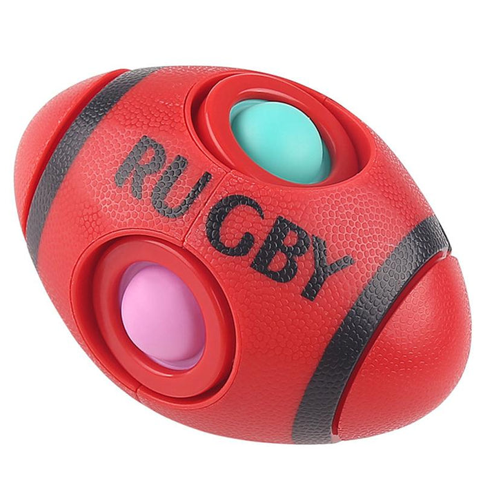 Rugby Shiatsu Bubble Music Fingertip Gyro Ball Children's Silicone Toys