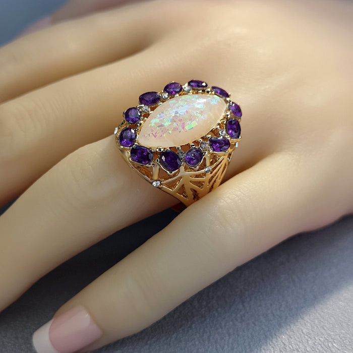 New Fashion Exaggerated Gold Women's Ring