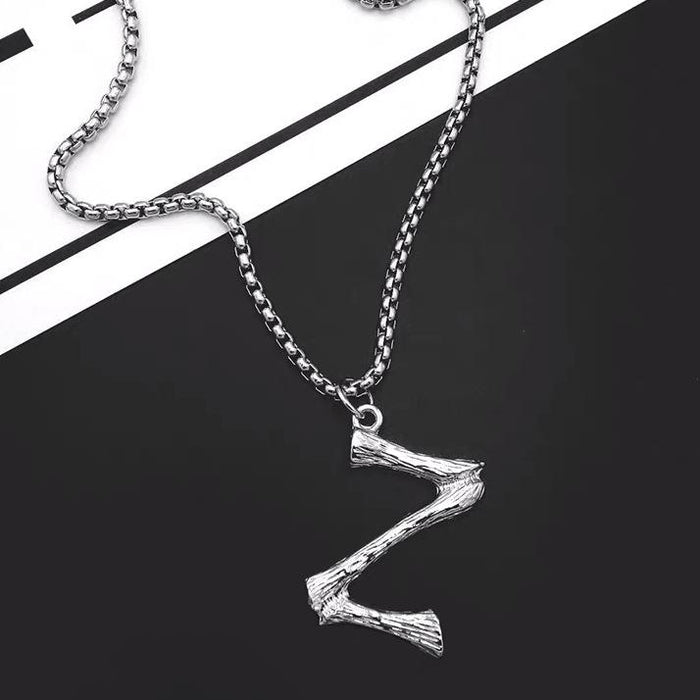 Titanium Steel Won't Fade Letter Necklace