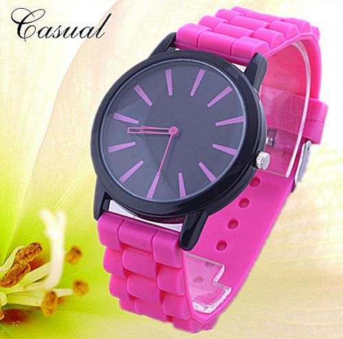 Silicone Watch Geneva Women Quartz Wristwatch