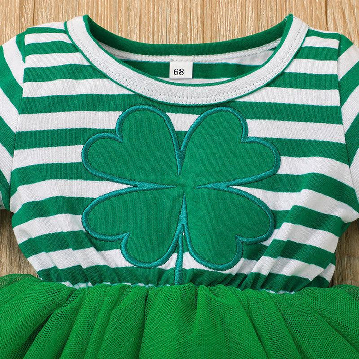 Summer Girls Green Dress Headband Set