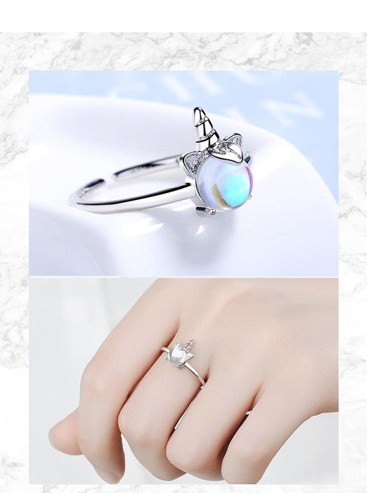 New Creative Simple Unicorn Open Ring