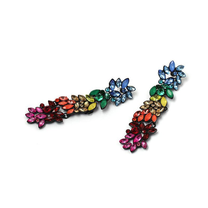New Diamond Inlaid Creative Fashion Women's Earrings Accessories Inlaid Rhinestone