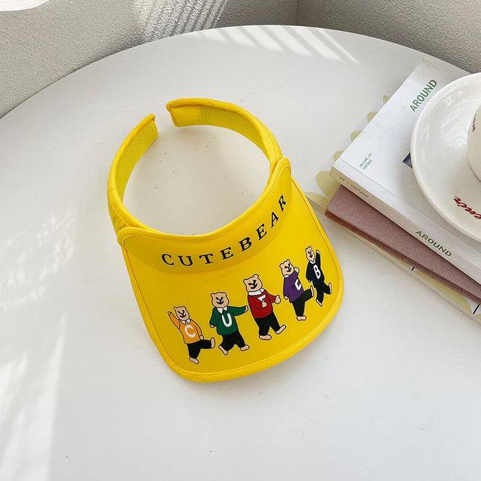 Summer Cute Cat Ears Children‘s Wide Brim Sun Hat