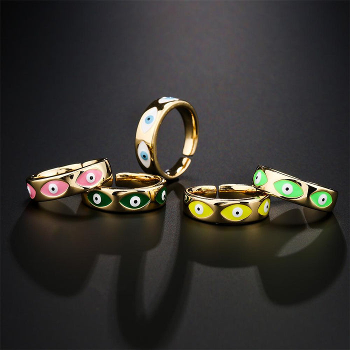 New Fashion Personality Devil's Eye Opening Ring