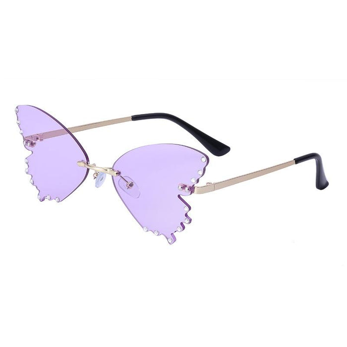 Women's Cool Butterfly Sunglasses With Rhinestone