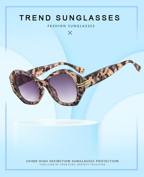 Irregular geometric personality light luxury Sunglasses