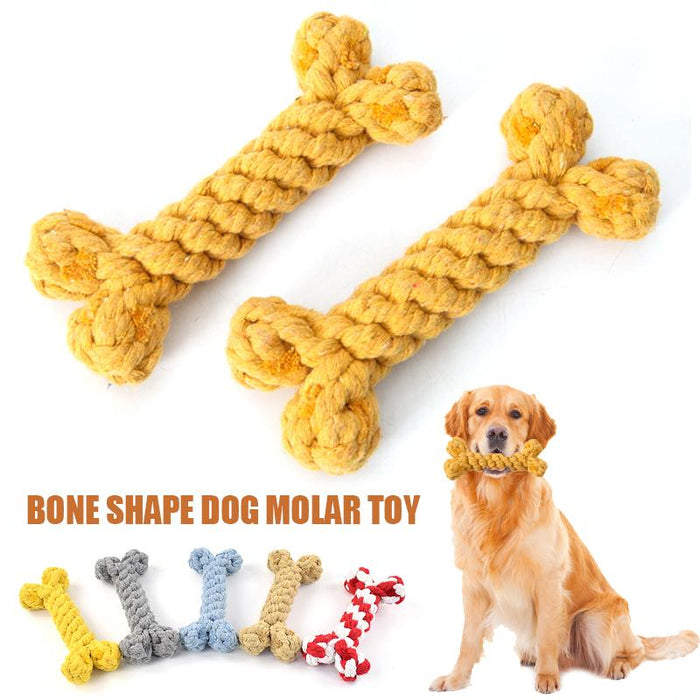Bone Shape Biting Teeth Clean Chew Pet Toys