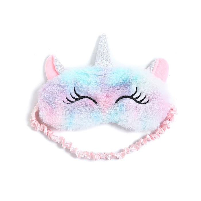 Cartoon Cute Plush Shading Unicorn Blindfold Eye Mask