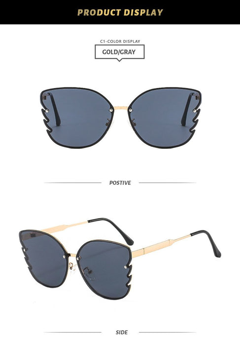 Metal butterfly frame color Sunglasses