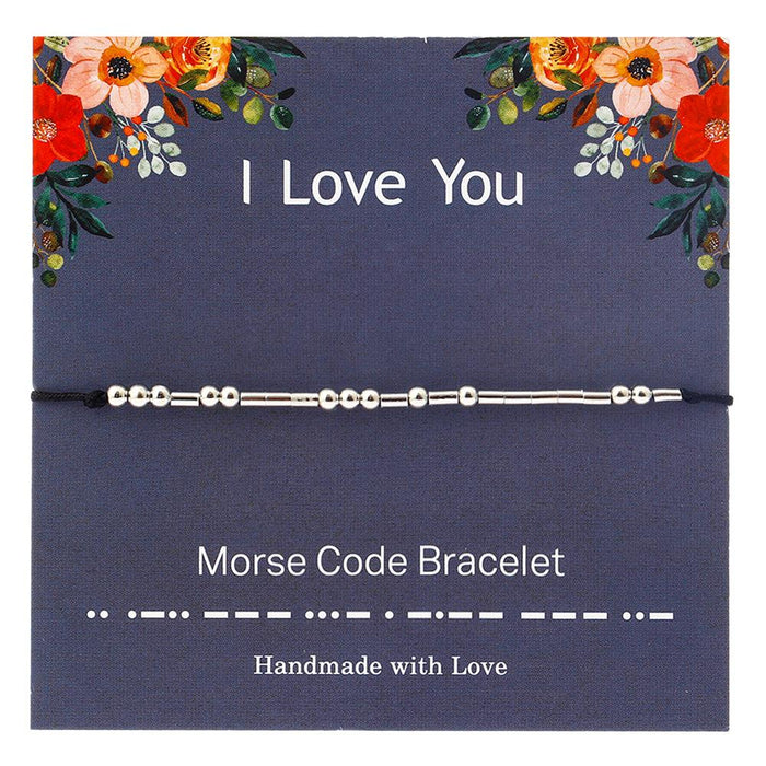 New Packaging Morse Code Letter Bracelet