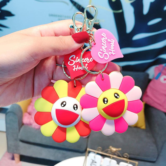 Creative Cute Cartoon Sunflower Keychain