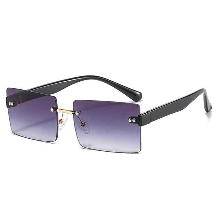 Square frameless color candy Sunglasses