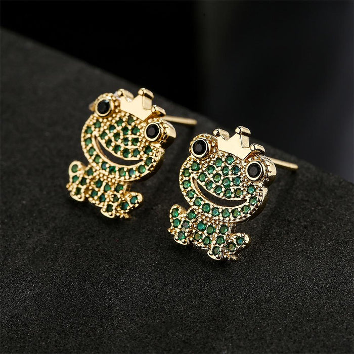 Australian Popular Cute Personalized Frog Shape Earrings Earrings