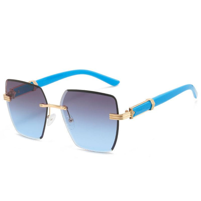 Frameless cut edge light luxury GRADIENT SUNGLASSES