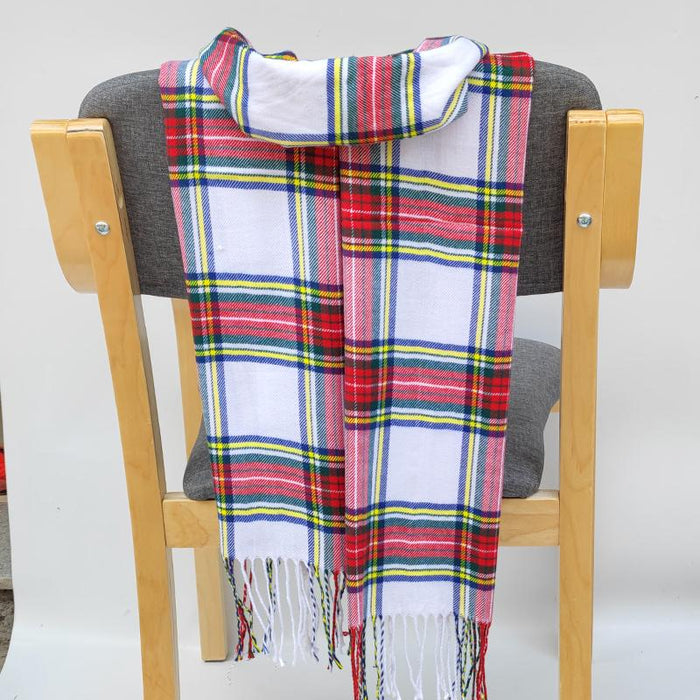 Classic Lattice Soft Scarf Cashmere Plaid Scarves