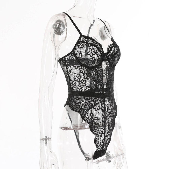 Women's Lace Sexy Bodysuit Babydoll One-piece Lingerie