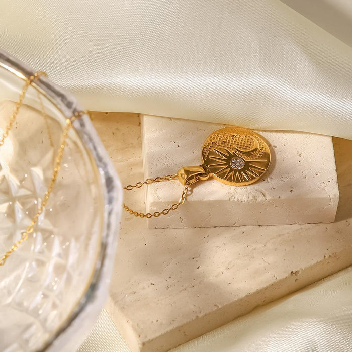 High Quality Vintage Titanium Steel Heart Shape Necklace