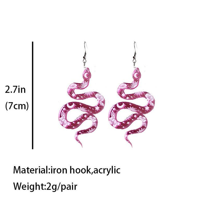 Acrylic Snake Earrings