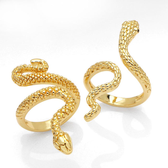 Exaggerated Retro Snake Ring