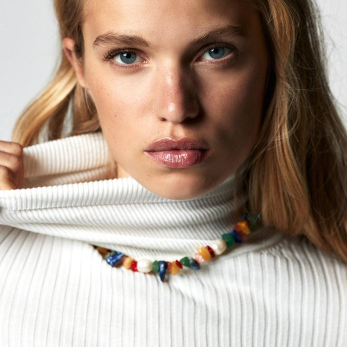 Vintage Temperament Hand Beaded Clavicle Necklace