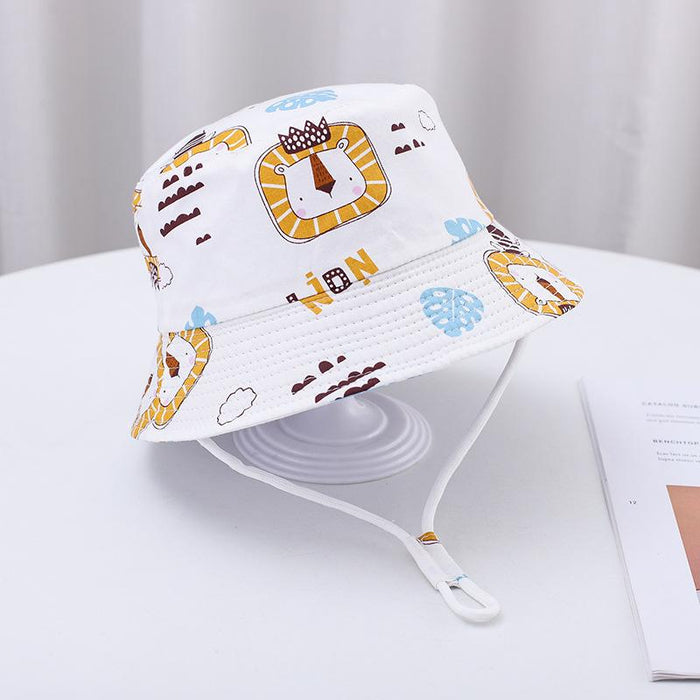 Summer Outdoor Cartoon Print Children's Fisherman Hat