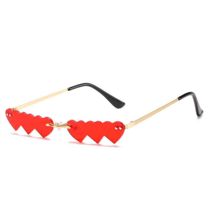 Sunglasses Women's personality frameless love