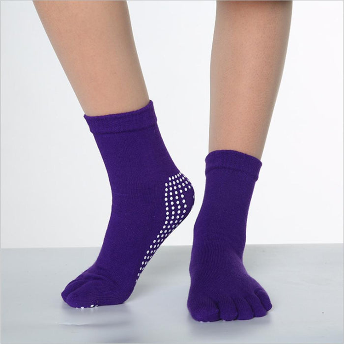 Cotton Yoga Cute Five-finger Socks