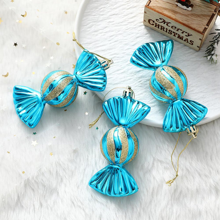 3pcs/Box Christmas Ball Ornament Balice Ice Cream Candy