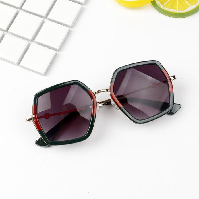 Rhinestone frame of children's anti ultraviolet Sunglasses